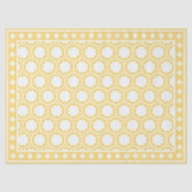 Papel de Decoupage Amarelo Moderno com Revestiment