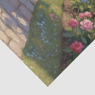 Seda Papel de Decoupage Arco de Jardim de Rosas Românti