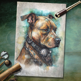 Seda Papel de Decoupage Bull Steampunk