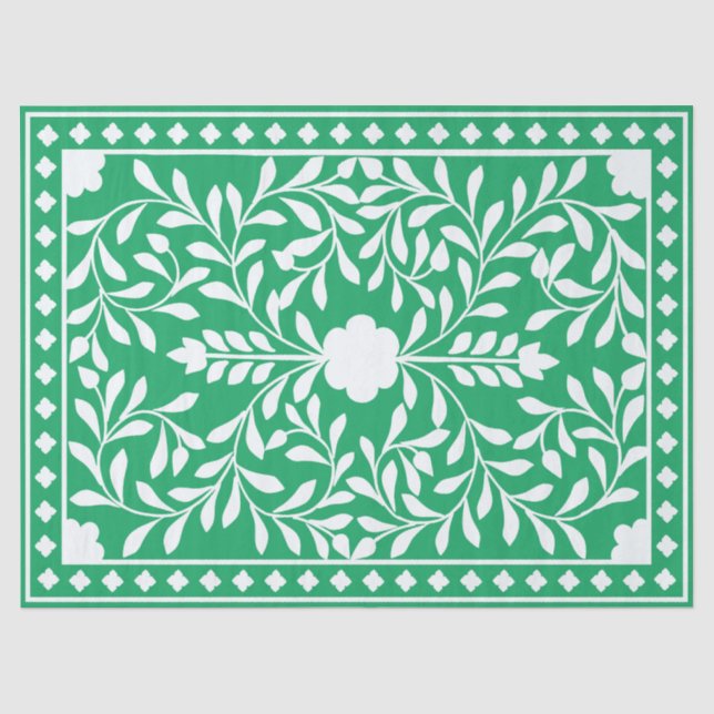 Seda Papel de Decoupage com Incisão de Osso Tradicional (Frente )