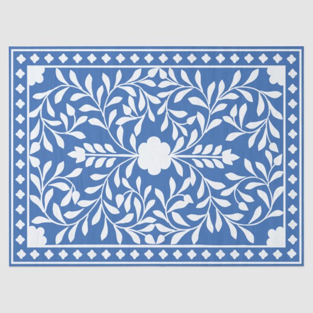 Seda Papel de Decoupage com Incisão de Osso Tradicional (Frente )