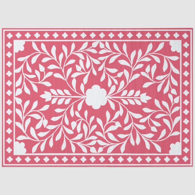 Seda Papel de Decoupage com Incisão Óssea Tradicional d (Frente )