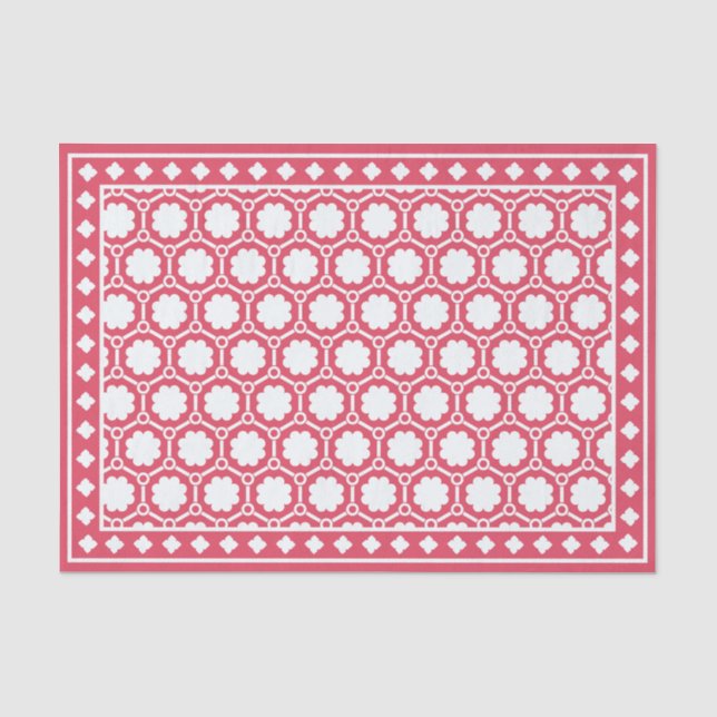 Seda Papel de Decoupage com Incrustação de Osso Moderna (Frente )