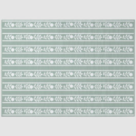 Seda Papel de Decoupage com Revestimento Ósseo Sage e B
