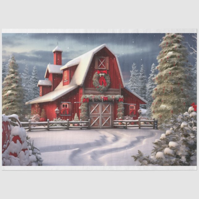 Seda Papel de Decoupage da Célula de Natal 1 (Frente )