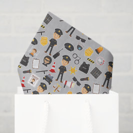 Seda Papel de Decoupage da Polícia