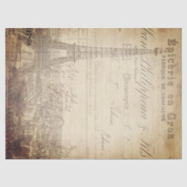 Seda Papel de Decoupage das coisas efêmeras da torre