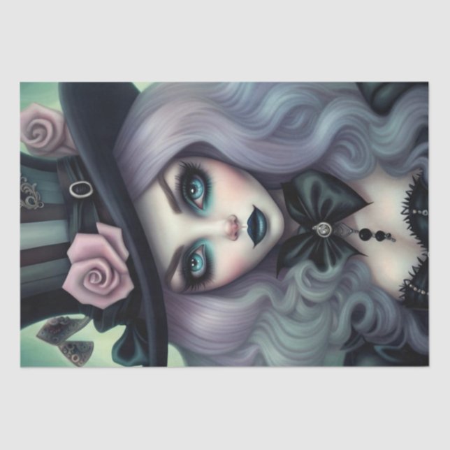 Seda Papel de Decoupage de Cabelo Puro Maciço de Enxofr (Frente )