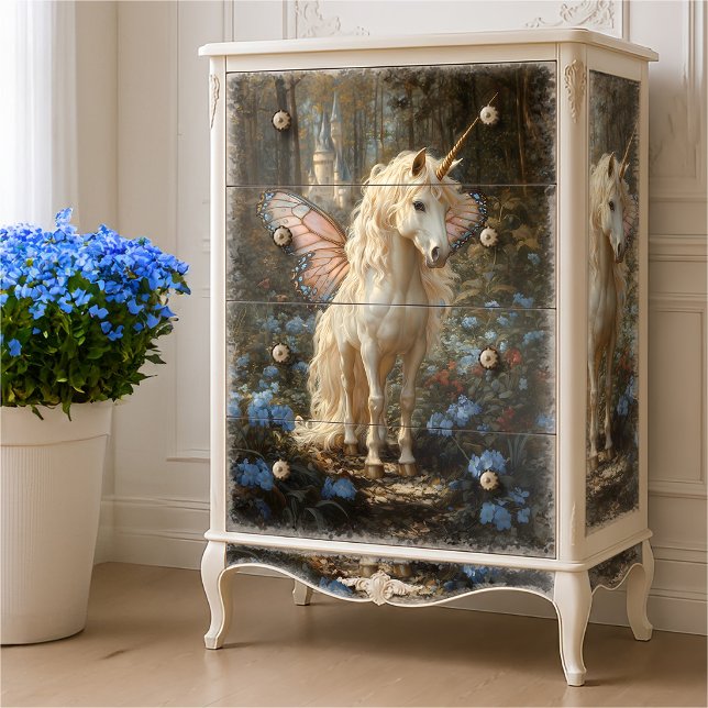 Seda Papel de Decoupage de Cavalinho de Fada Borboleta  (Criador carregado)