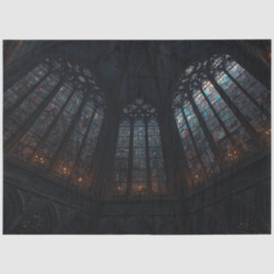 Seda Papel de Decoupage de Janela de Catedral Gótica –