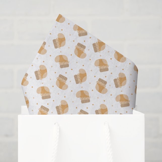 Seda Papel de Decoupage de Meias de Bebê, Chás de Bebê (Sacola de presentes)
