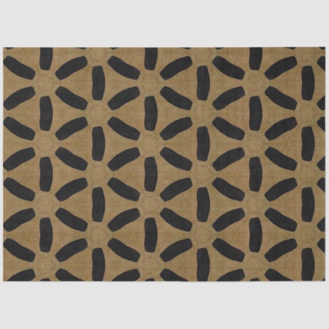 Seda Papel de Decoupage de Mobiliário Africano (Frente )