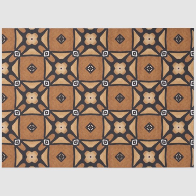 Seda Papel de Decoupage de Mobiliário Africano (Frente )