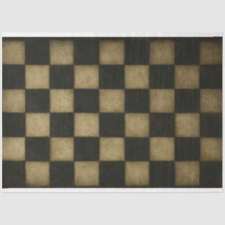 Seda Papel de Decoupage de Padrão de Checkerboard vesti