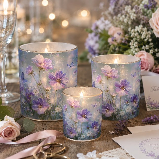 Seda Papel de Decoupage de Prado de Borboleta Lavanda B (Criador carregado)