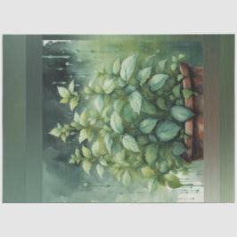 Seda Papel de Decoupage de Primavera Mint