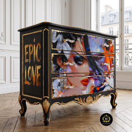 Seda Papel de decoupage de Romance Gótica da Noiva de F