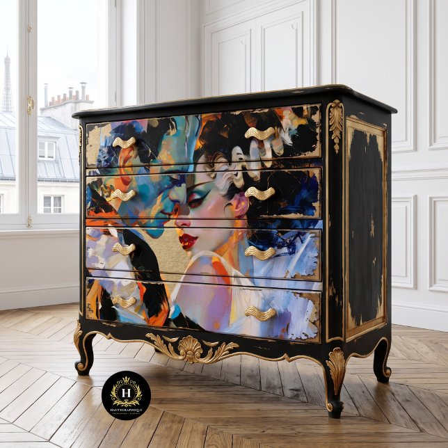 Seda Papel de decoupage de Romance Gótica Noiva Franken (Criador carregado)