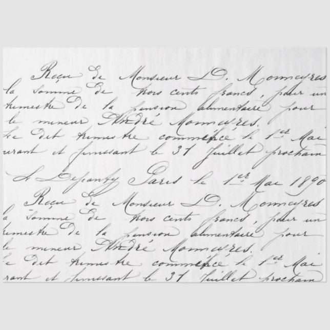 Seda Papel de Decoupage de Script (Frente )