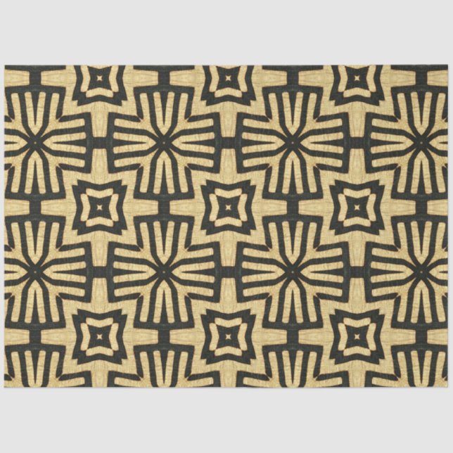 Seda Papel de Decoupage de Têxteis Africano (Frente )