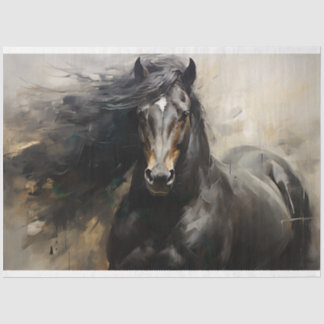Seda Papel de Decoupage do Cavalo Selvagem 7