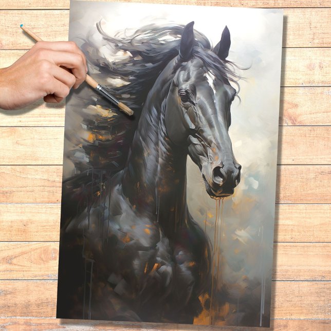 Seda Papel de Decoupage do Cavalo Selvagem 8 (Criador carregado)