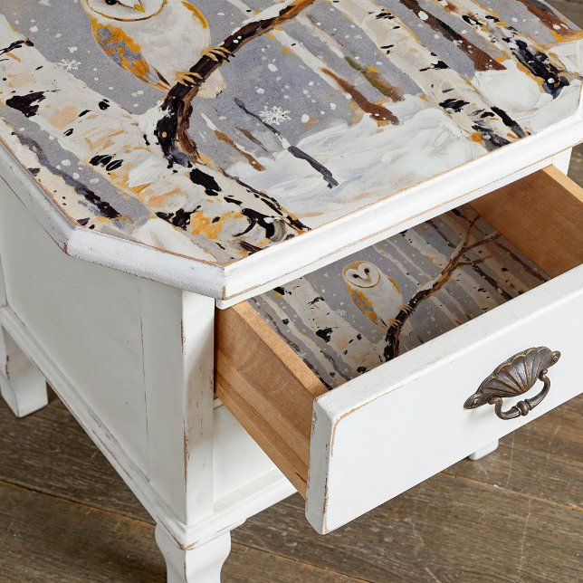 Seda Papel de Decoupage do Corno de inverno ou Papel Te (Criador carregado)