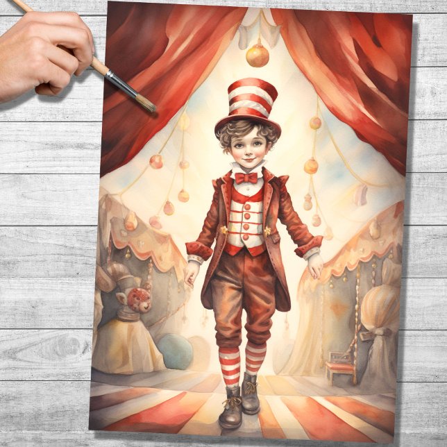 Seda Papel de Decoupage do Little Ringmaster 6 (Criador carregado)