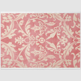 Seda Papel de Decoupage do Red Demask