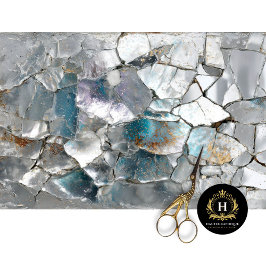 Seda Papel de Decoupage Espelho de Escala de Dragão Rus