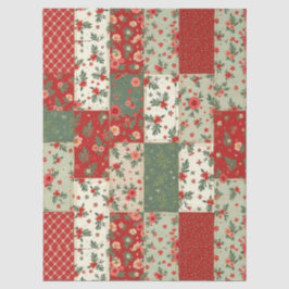 Seda Papel de Decoupage Floral Natalino Vintage para Co