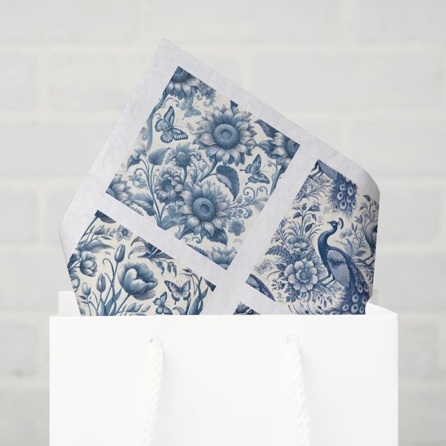 Seda Papel de Decoupage Individual Inspirado em Chinois (Sacola de presentes)
