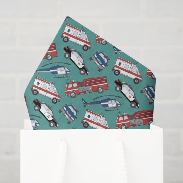 Seda Papel de Decoupage para Primeiros Socorros, Resgat (Sacola de presentes)