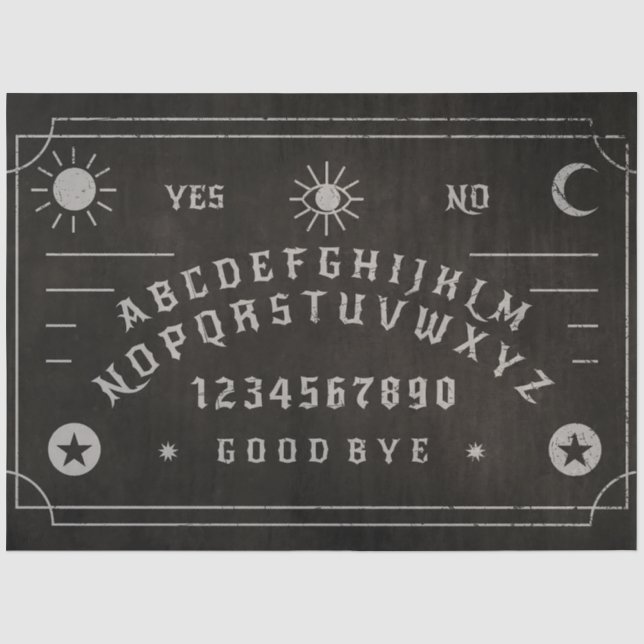 Seda Papel de Decoupage Placa Espírita Halloween Assust (Frente )