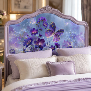 Seda Papel de Decoupage Prado Borboleta Roxa Dourada