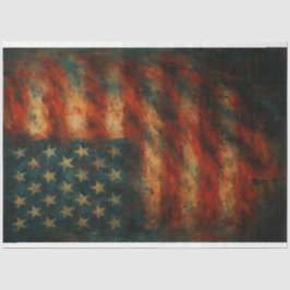 Seda Papel de Decoupage Retrato com Sinalizador de Abst