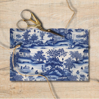 Seda Papel de Decoupage Selvagem Azul