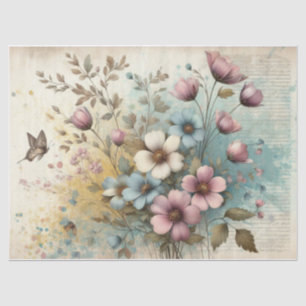 Seda Papel de Decoupage Shabby Chic para Móveis/Artesan