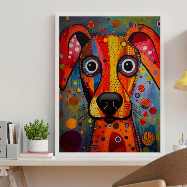 Seda Papel de Decoupage Tecido Cachorro Arco-íris (Criador carregado)