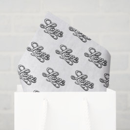 Seda Papel de Decoupage Tecido de Amor Elegante