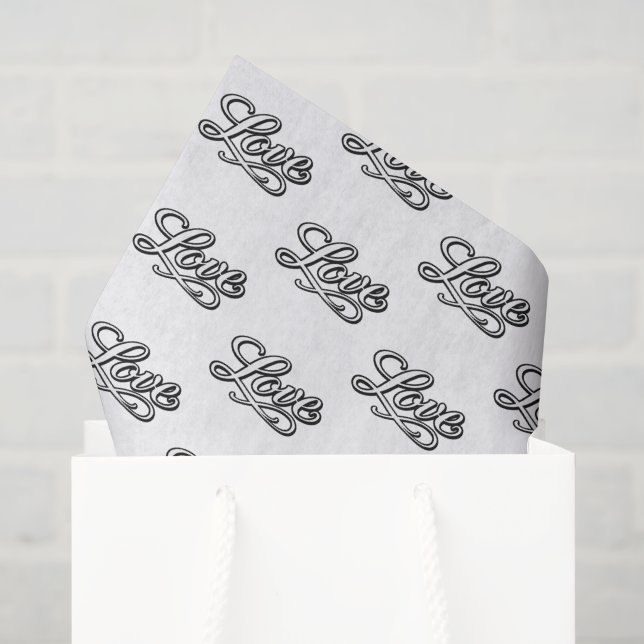Seda Papel de Decoupage Tecido de Amor Elegante (Sacola de presentes)