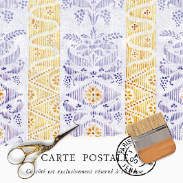 Seda Papel de Decoupage Tissue Vitoriano com Textura Rú