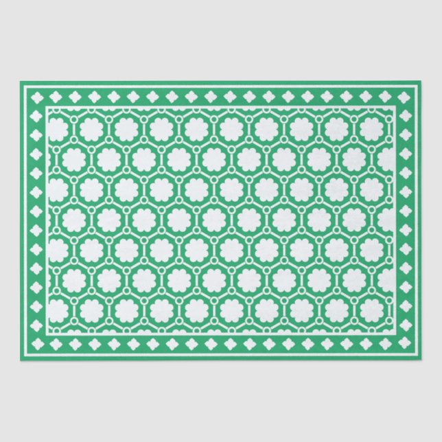 Seda Papel de Decoupagem de Osso com Relevo Moderno Ver (Frente )