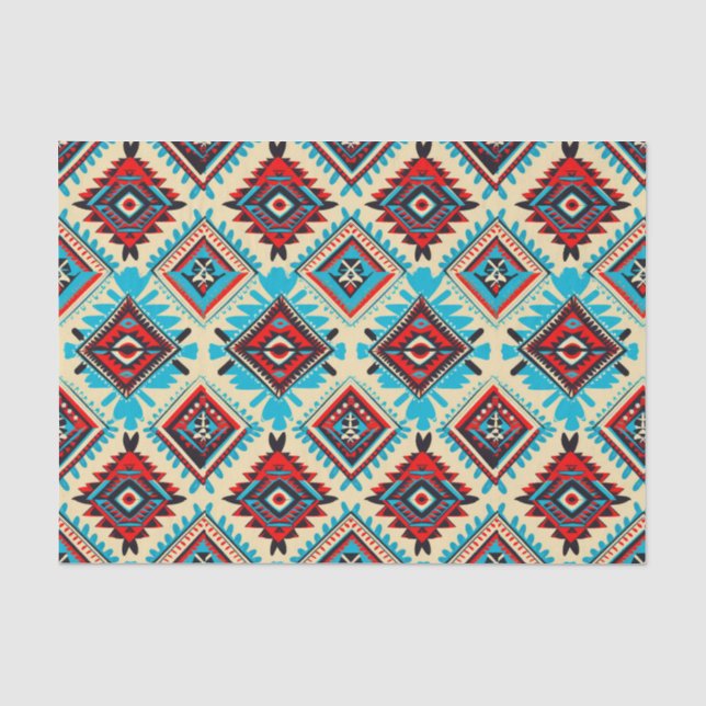 Seda Papel de Desvinculação de Sonhos Aztec Sapphire (Frente )