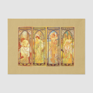 Seda Papel de dissociação 10"x15" - Alphonse Mucha 45