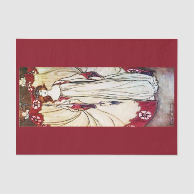 Seda Papel de dissociação 10"x15" - Arthur Rackham 10 (Frente )