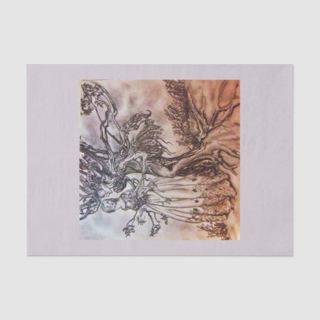 Seda Papel de dissociação 10"x15" - Arthur Rackham 7 (Frente )
