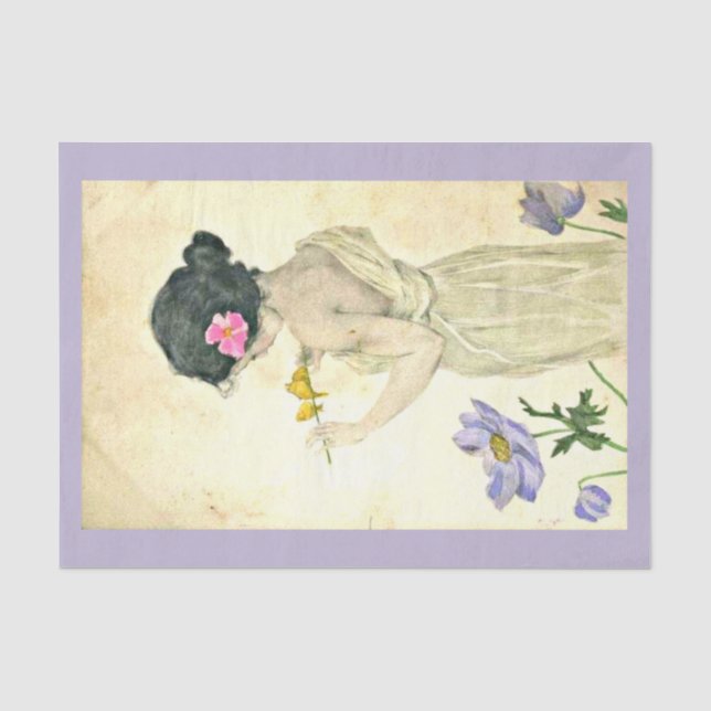 Seda Papel de dissociação 10"x15" - Raphael Kirchner 19 (Frente )