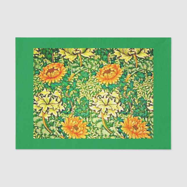 Seda Papel de dissociação 10"x15" - William Morris 12 (Frente )