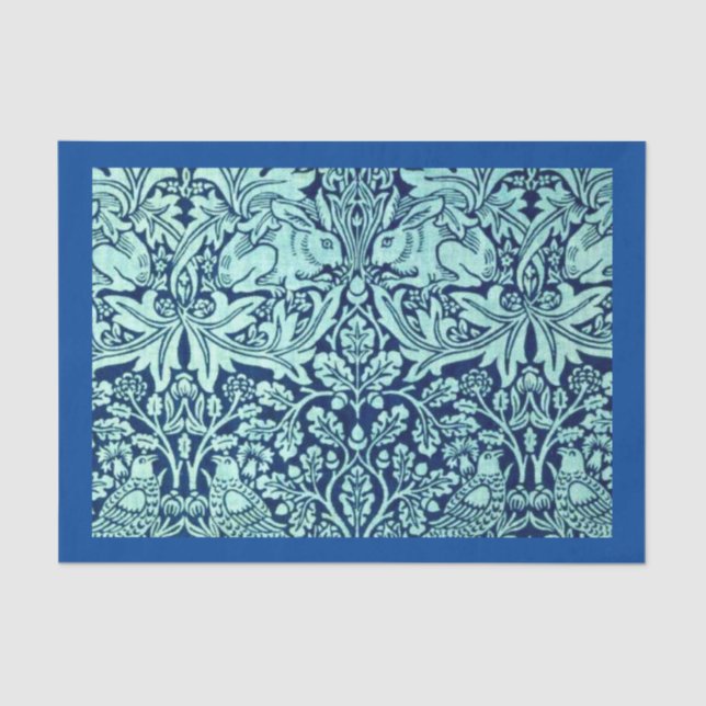 Seda Papel de dissociação 10"x15" - William Morris 14 (Frente )